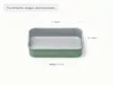 Small Rectangle Pan - Sage - Detail