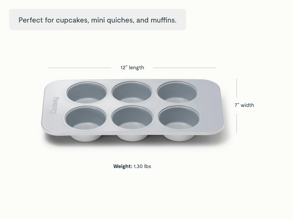 6 Cup Muffin Pan - Gray - Detail