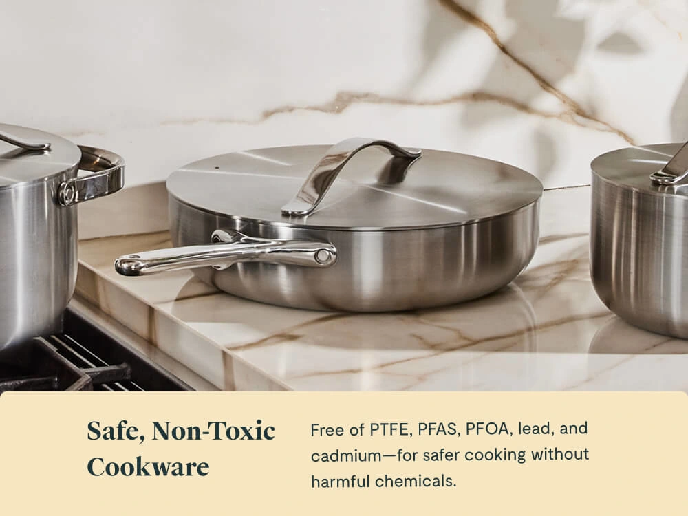Sauté Pan - Stainless Steel - Non-Toxic Lifestyle