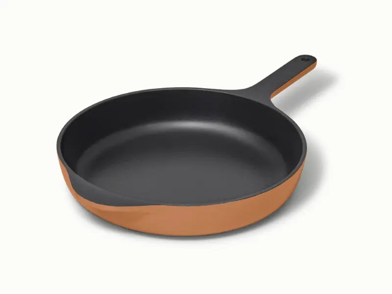 Enameled Cast Iron Skillet - Rust - Hero