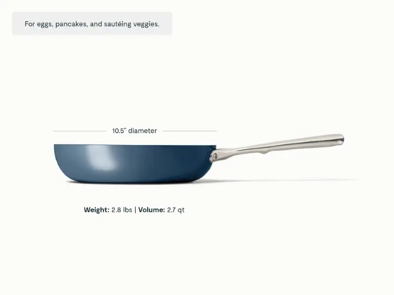 Fry Pan - Navy - Detail