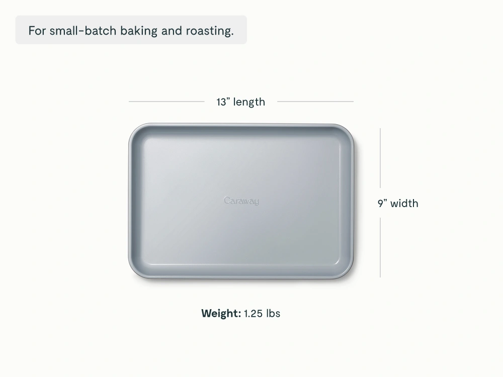 Small Baking Sheet - Cream - Weight Dimensions