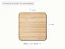 12" Butcher Block - Maple - Detail