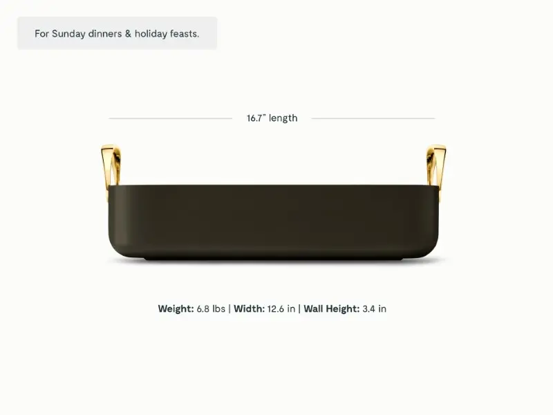 Roasting Pan - Black - Detail