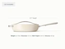 Ceramic Fry Pan Trio - Saute - Cream - Detail