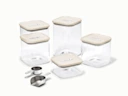 Glass Airtight Container Set - Cream - Hero