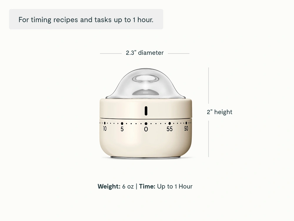 Kitchen Timer - Cream - Detail