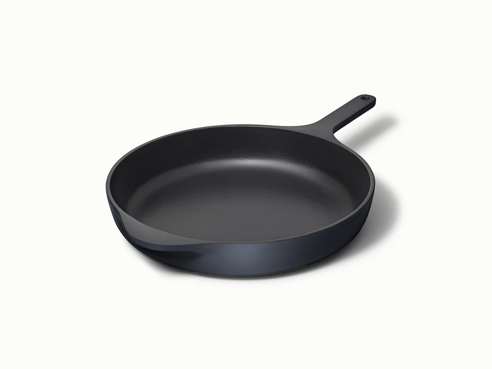 Enameled Cast Iron Large Skillet - Midnight Blue - Hero