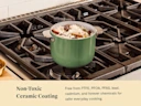 Ceramic Petite Cooker - Sage - Stovetop Lifestyle