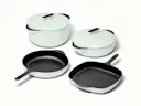 Enameled Cast Iron Set - Light Mist - Hero