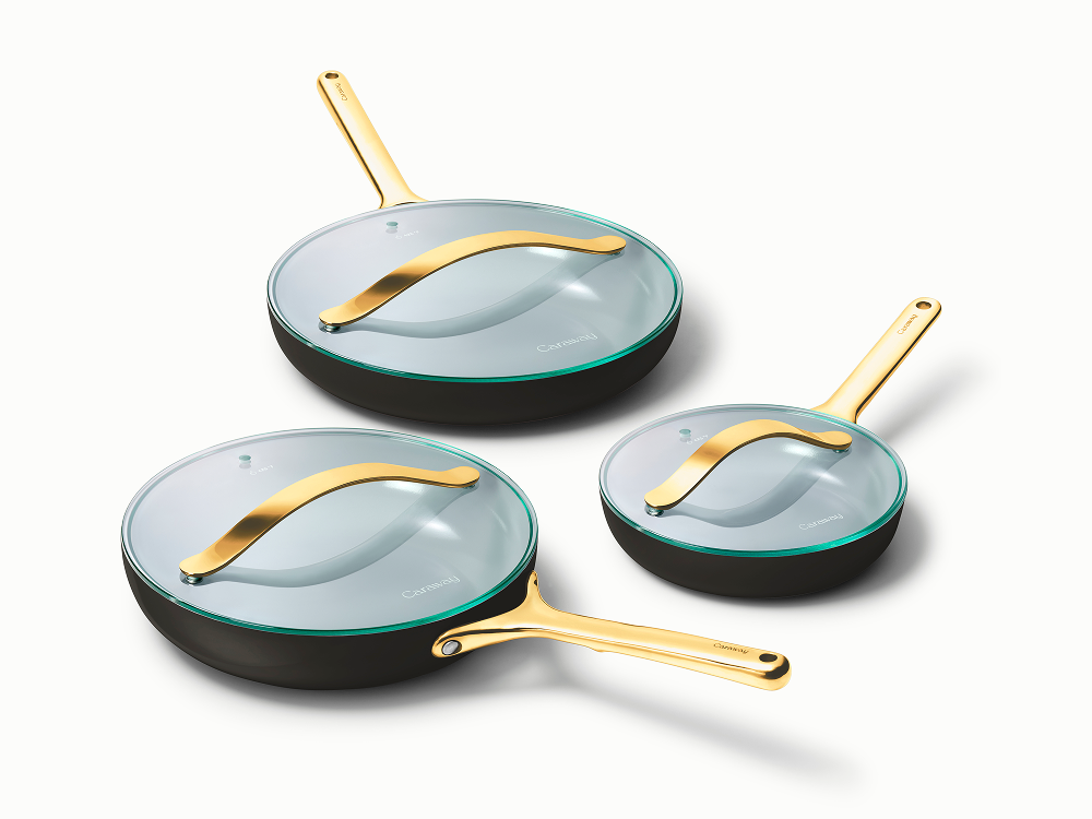 Fry Pan Trio with Glass Lids