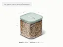 Medium Glass Airtight Container - Light Mist - Detail