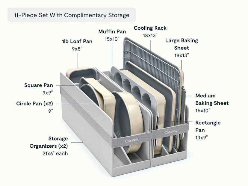 Bakeware Set - Cream - Detail