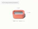 Mini Rectangle Container - Perracotta - Detail