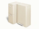 Trash and Recycling Duo Bin - Rectangular - Cream - Hero