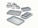 Mini Food Storage & Bakeware Set - Gray - Hero