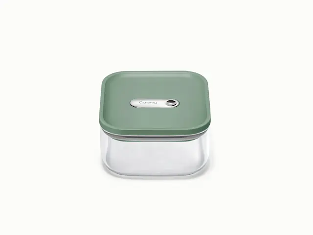 Small Glass Airtight Container - Sage - Hero