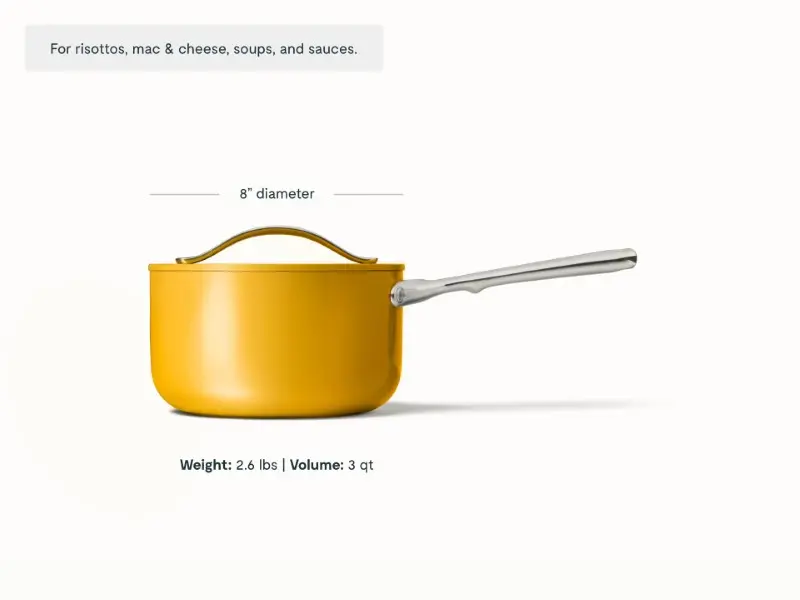 Sauce Pan - Marigold - Detail