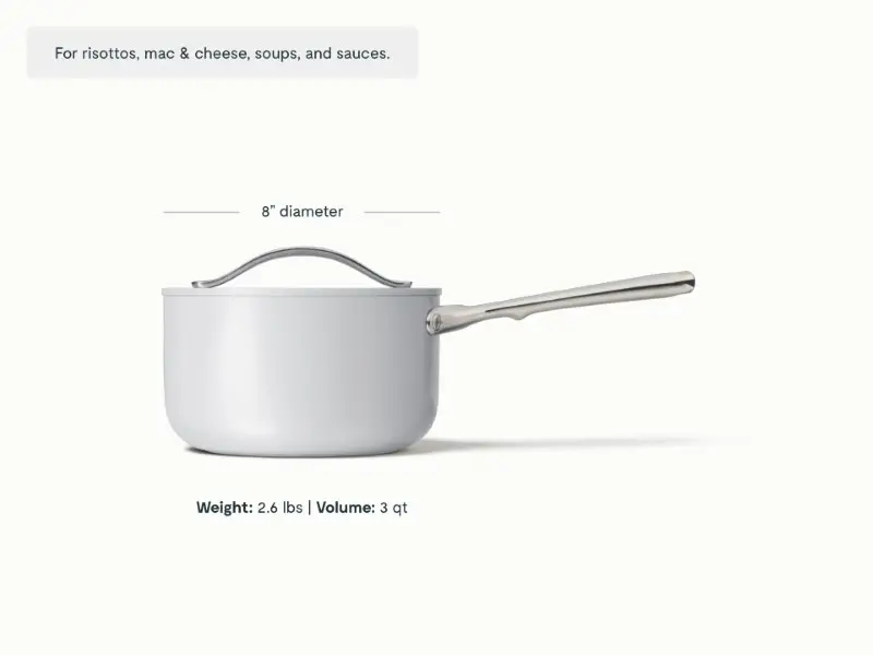 Sauce Pan - Gray - Detail