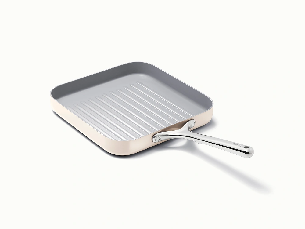 Ceramic Square Grill Pan - Cream - Hero