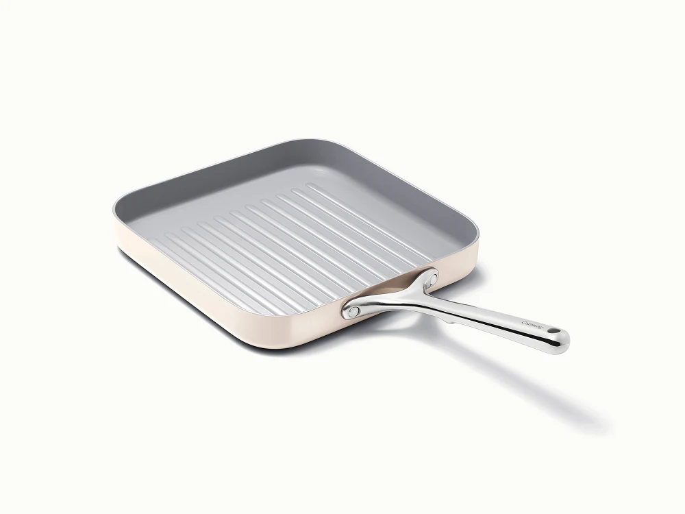 Ceramic Square Grill Pan - Cream - Hero
