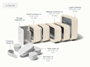 Food Storage Set - Cream - Detail