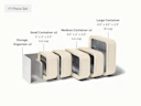 Food Storage Set - Cream - Detail