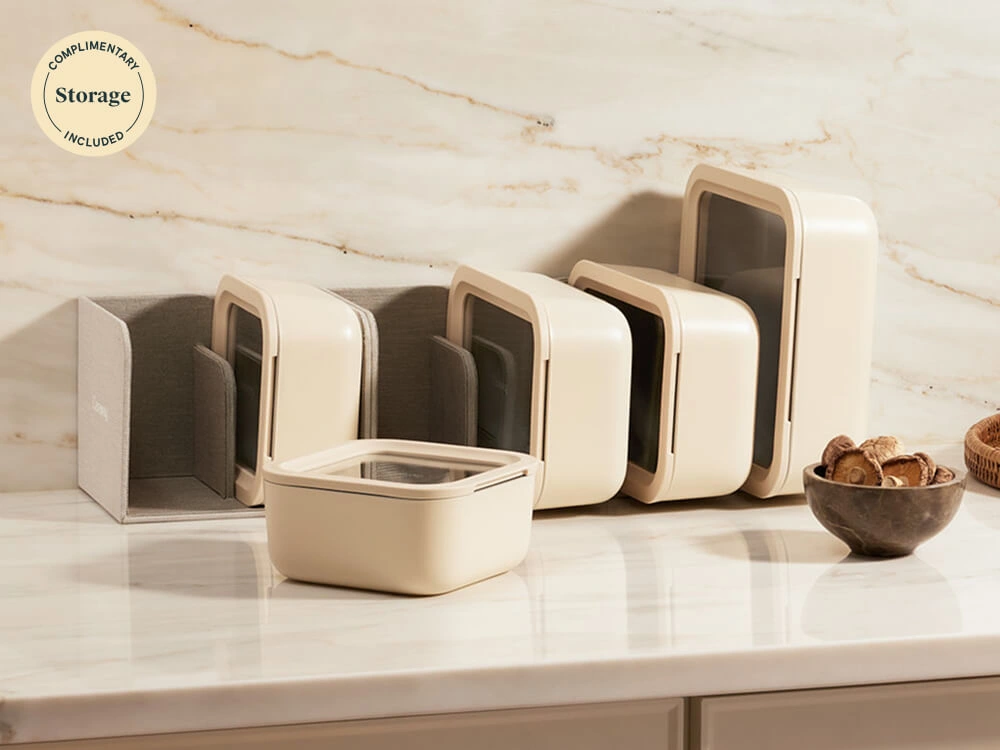 Food Storage Set - Cream - Non-Toxic with Storage
