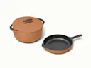 Enameled Cast Iron Skillet & Dutch Oven Duo - Rust - Hero