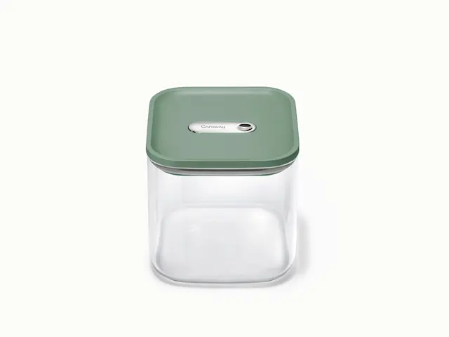 Medium Glass Airtight Container - Sage - Hero