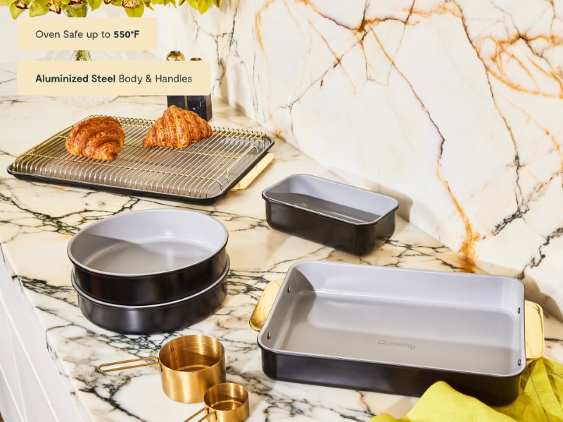 11 Piece Bakeware Set - Black - Oven Safe