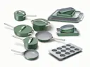 Ceramic Deluxe Cook & Bake Set - Sage - Hero