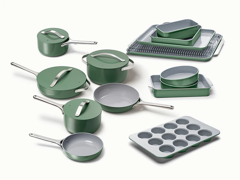 Ceramic Deluxe Cook & Bake Set - Sage - Hero