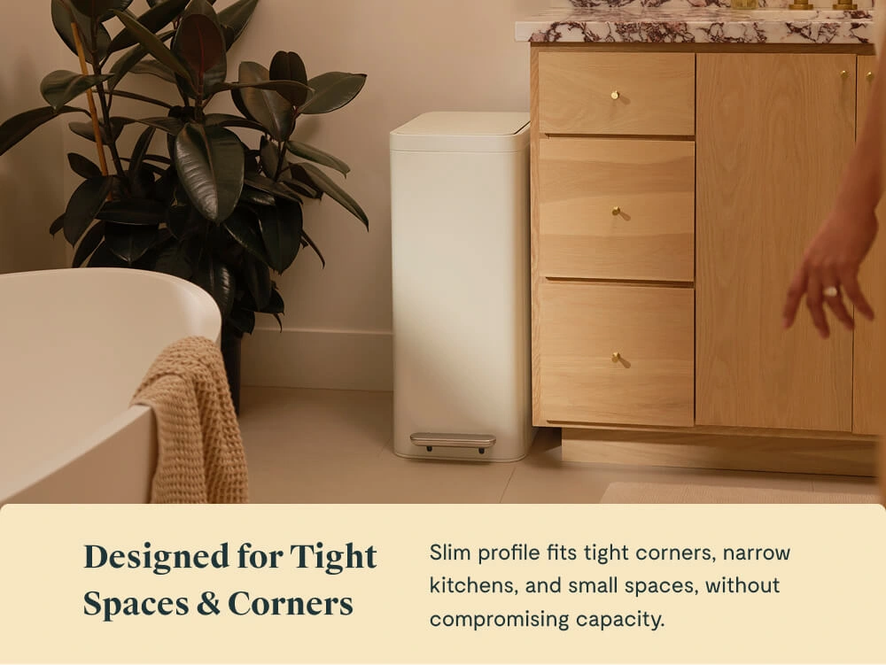 45L Slim Step Trash Can - Space Lifestyle