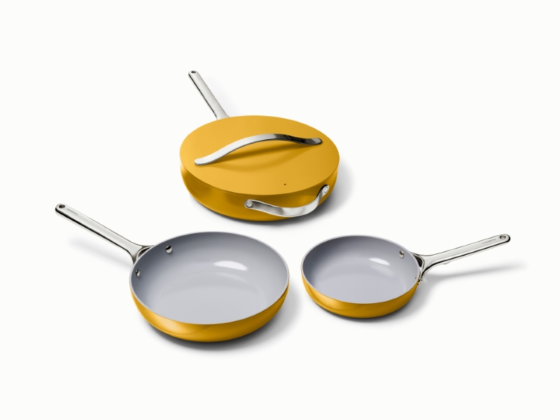 Ceramic Fry Pan Trio - Marigold - Hero