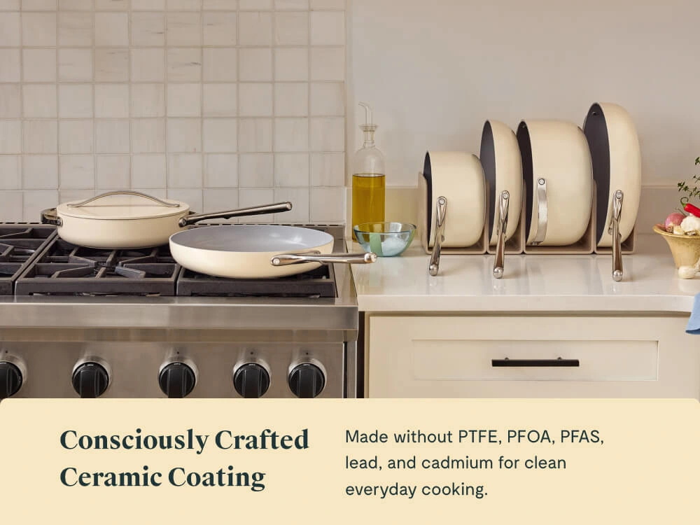 Cookware Set - Cream - Consciously Crafted Ceramic Coating