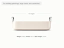 Ceramic Roasting Pan - Cream - Detail