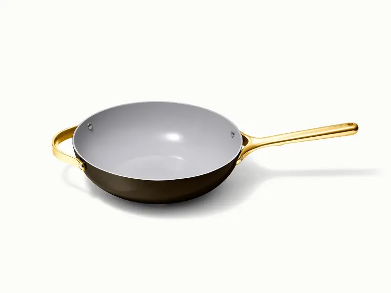 Ceramic Stir Fry Pan - Black - Hero