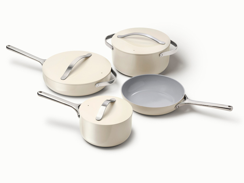 Ceramic Cookware Set - Cream - Hero