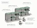 Ultimate Glass Airtight Storage Set - Sage - Detail