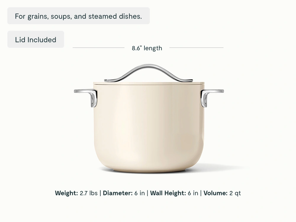 Ceramic Petite Cooker - Cream - Detail