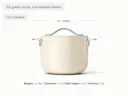 Ceramic Petite Cooker - Cream - Detail