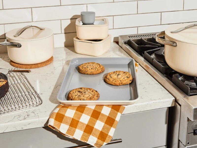 Medium Baking Sheet - Cream - Cookies on Counter Cream Cookwaare and Storage