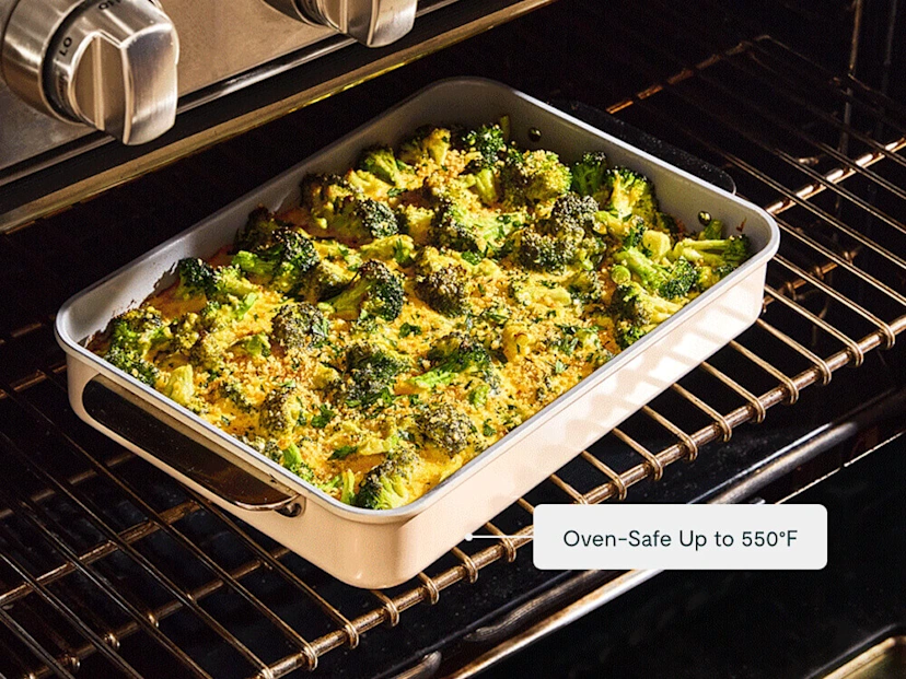 Rectangle Pan - Cream - Oven Lifestyle