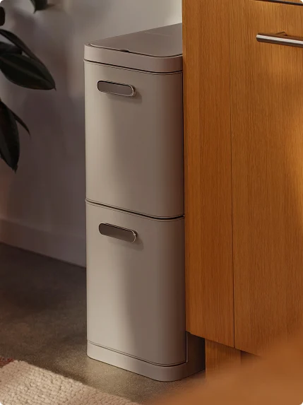 45L 2-Drawer Recycling Bin