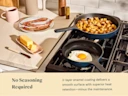 Enameled Cast Iron Skillet Duo - Midnight Blue - No Seasoning Requied