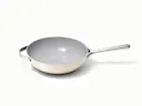 Ceramic Stir Fry Pan - Cream - Hero