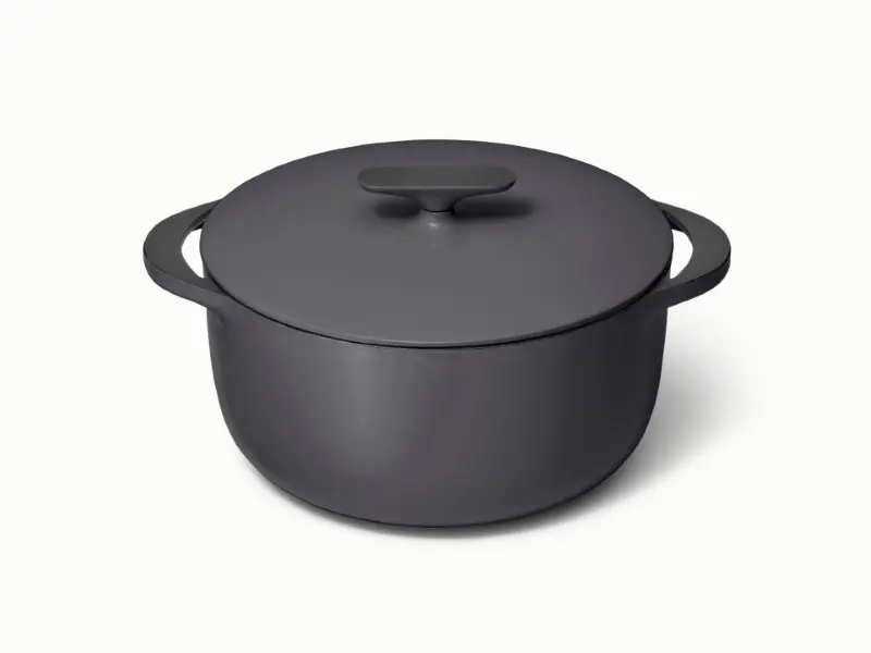 Enameled Cast Iron Dutch Oven - Charcoal - Hero
