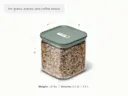 Medium Glass Airtight Container - Sage - Detail
