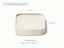 Spoon Rest Set of 2 - Cream - Detail